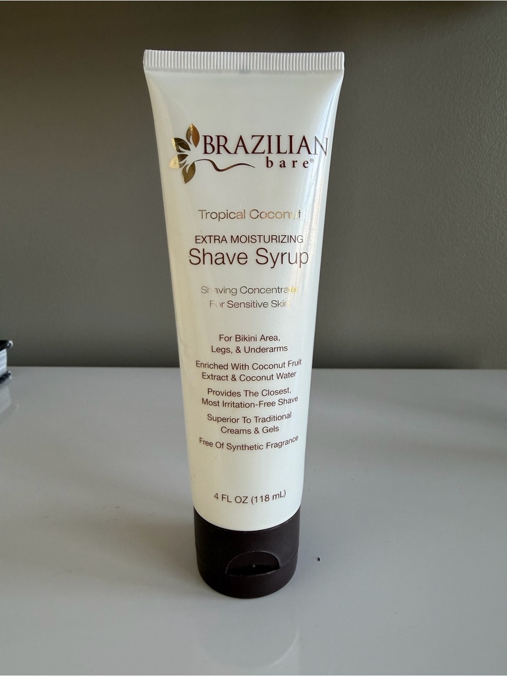 Brazilian Bare Tropical Coconut Extra Moisturizing Shave Syrup - White
